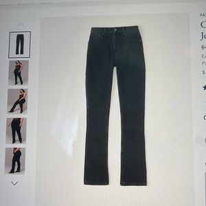 CURVE LOVE ABERCROMBIE SIZE 28 black jeans with split hem